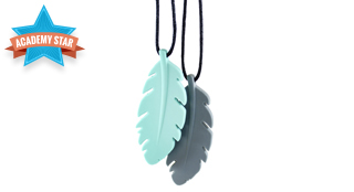 Bumkins Nixi Silicone Feather Teething Pendant