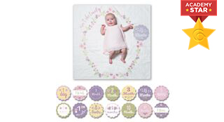 Lulujo Baby's First Year Blanket and Cards Set