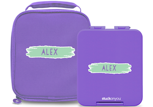 Stuck on You Personalized Mini Bento Box and Cooler Bag